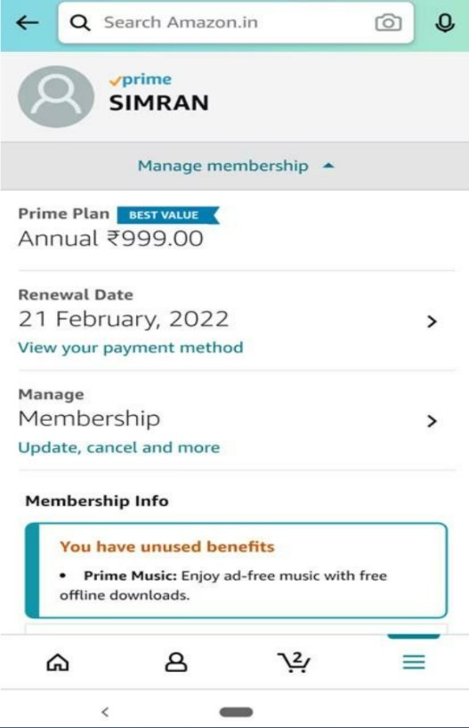 amazon prime membership cost