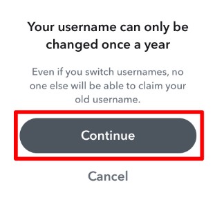 Change snapchat username