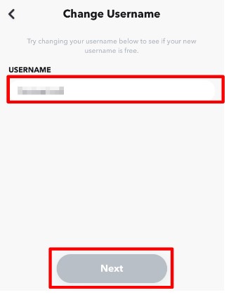 Change username of snapchat
