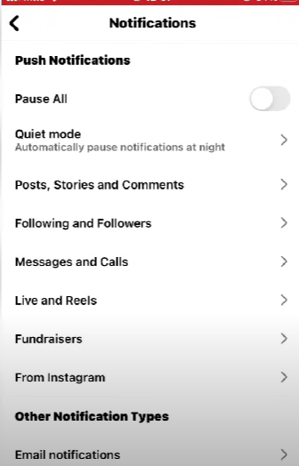 Quiet Mode Instagram