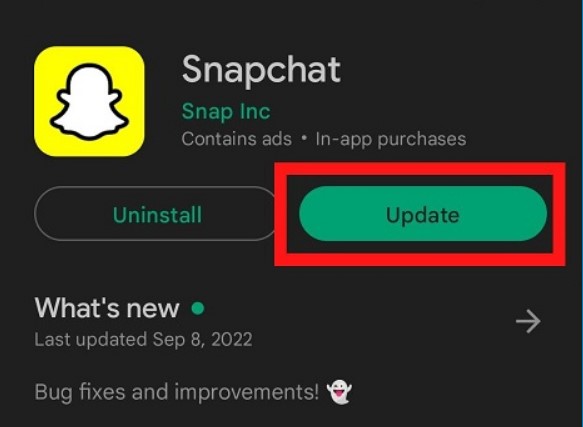Snapchat Update