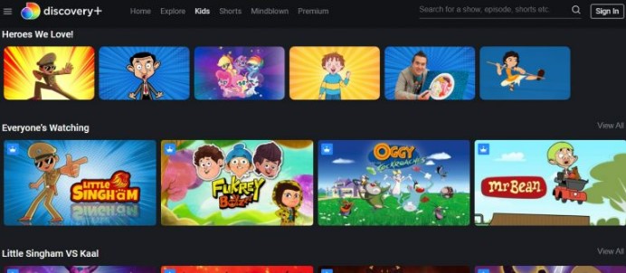 Discovery+ shows