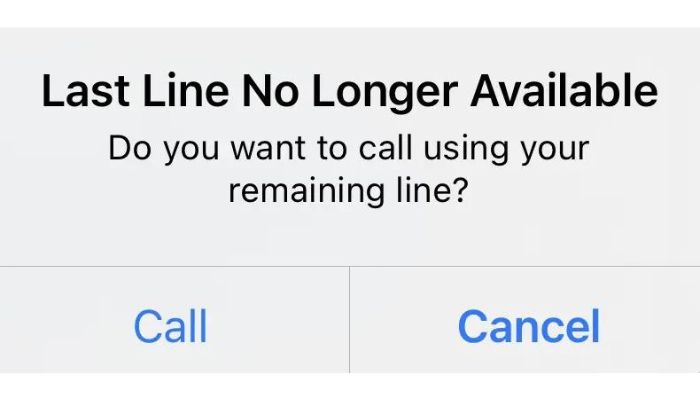 Last Line No Longer Available