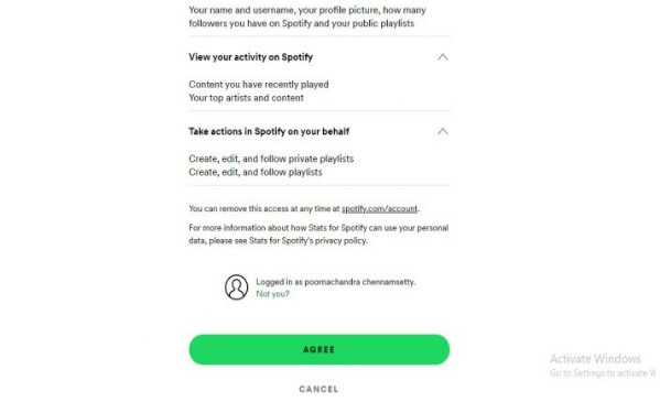 Spotify stats