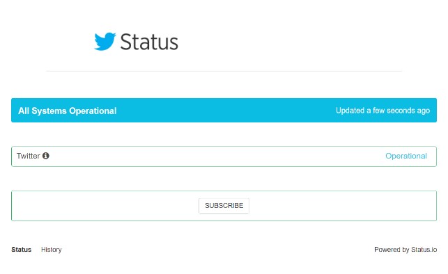  Twitter Status Page