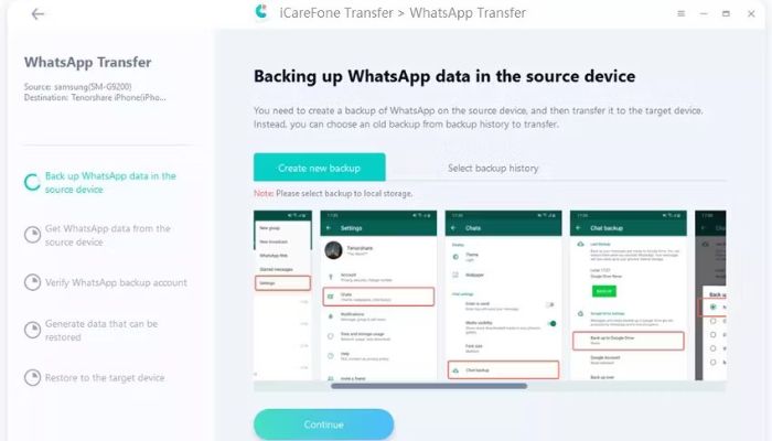 backup on android