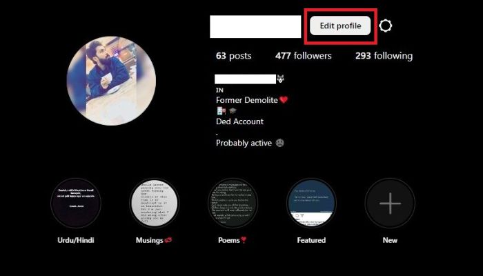 Edit Profile