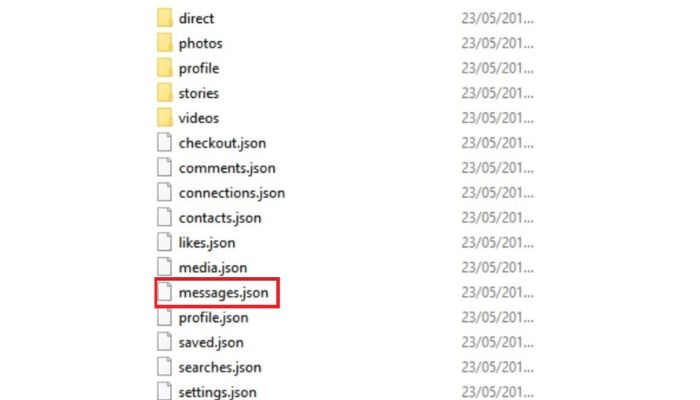 JSON Messages