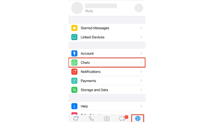 whatapps chat ios