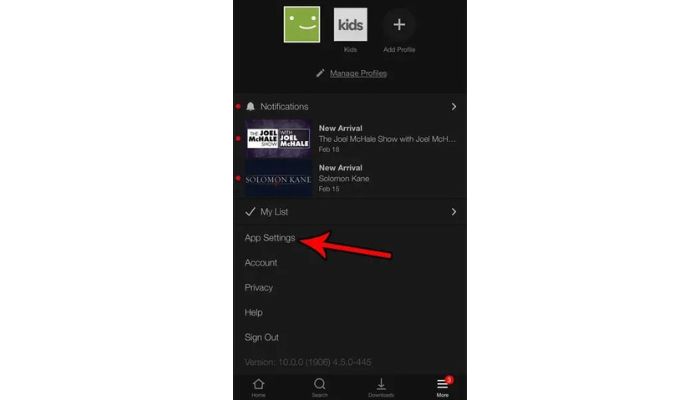 App Settings