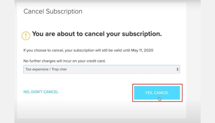 Cancel Subscription