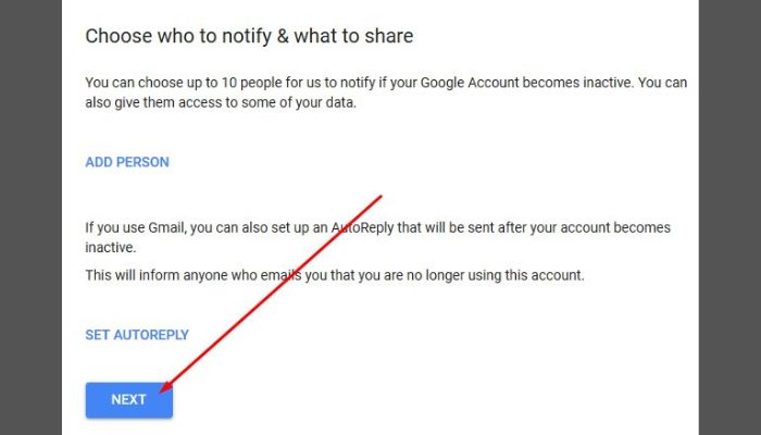 Choose Who To Notify What To Share