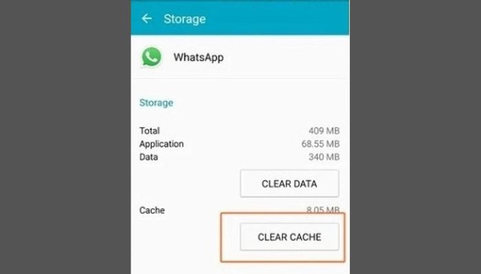 Clear cache Android