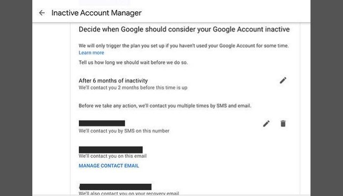Decide When Google Should Consider Your Google Account Inactive