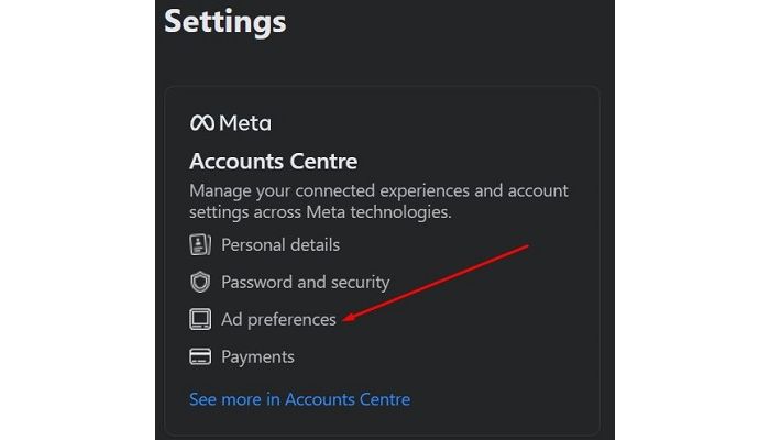 Facebook Ad Preferences