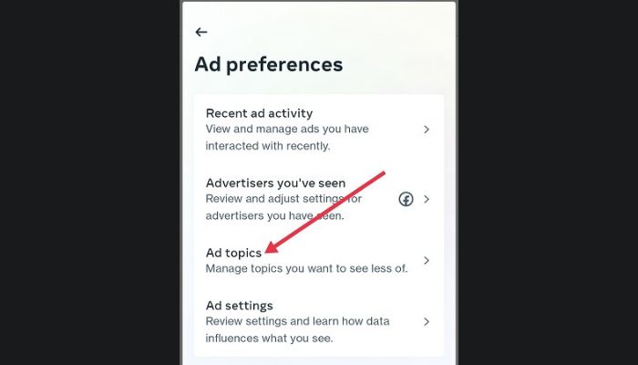Facebook Ad Topics