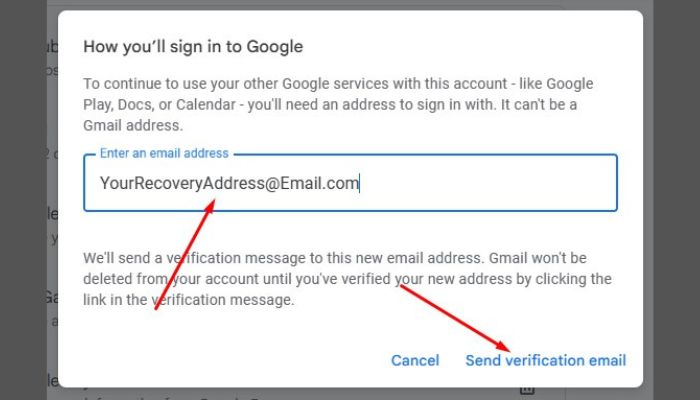 Gmail Verification Email