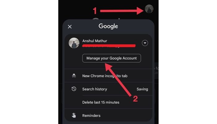 Manage Your Google Account Android