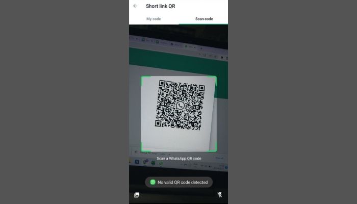 No Valid QR Code Detected