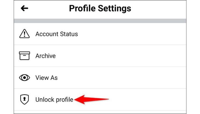 Unlock Profile