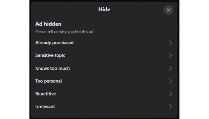 Why You Hide This Ad