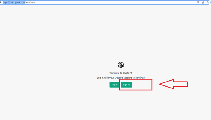 chatgpt sign up