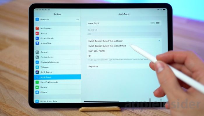 Apple Pencil setting
