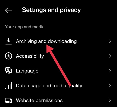 Archiving and Downloading