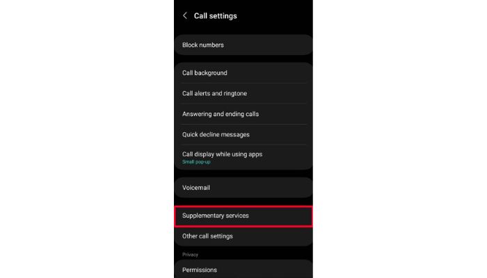 Call Settings
