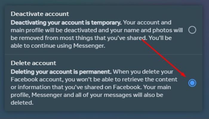Delete Account