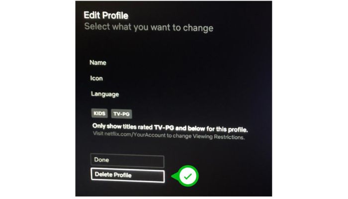 Delete Profile