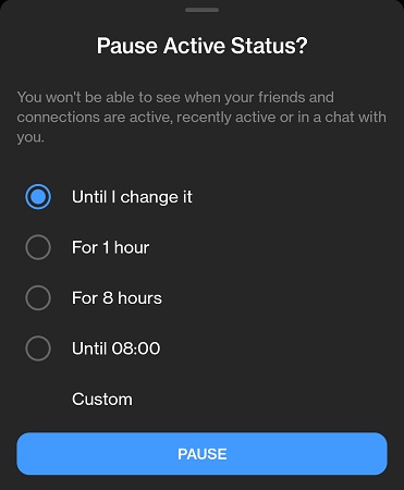 Disable Active Status