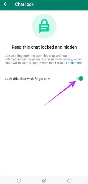Disable Chat Lock WhatsApp