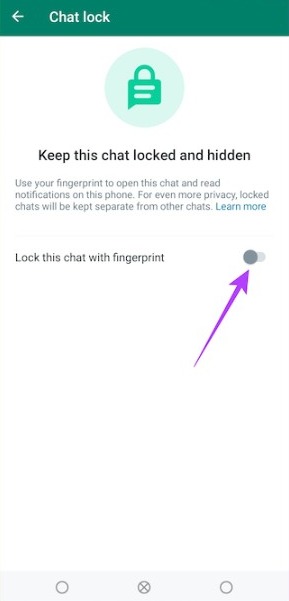 Enable Chat Lock on WhatsApp