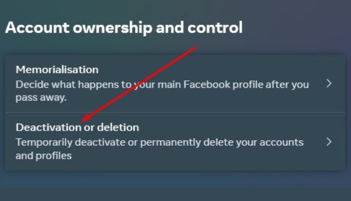 Facebook Deactivation Or Deletion