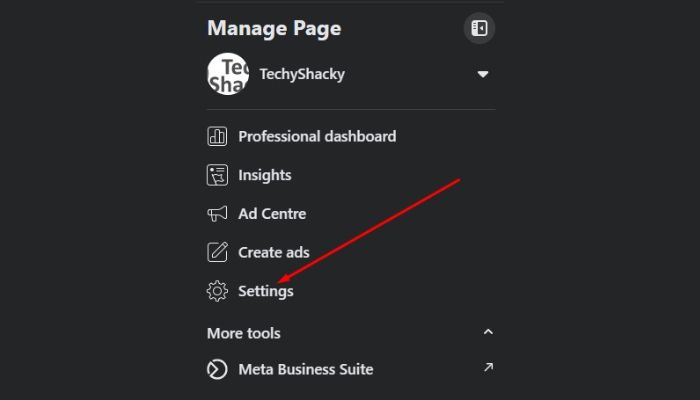 Facebook Page Settings