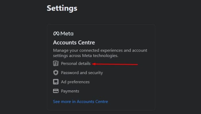 Facebook Personal Detail
