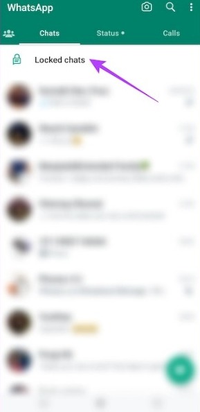 Access Locked Chats in WhatsApp