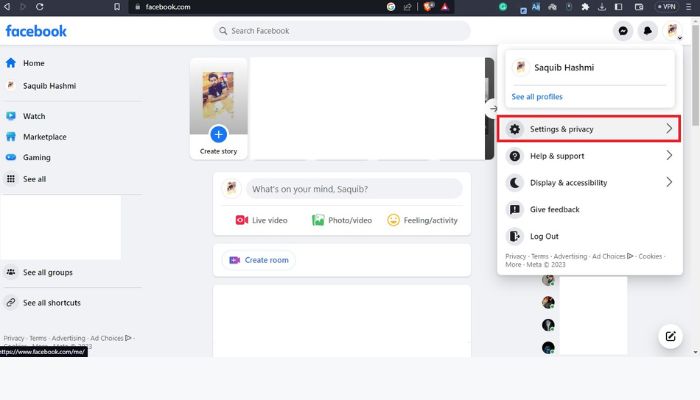 Settings and Privacy