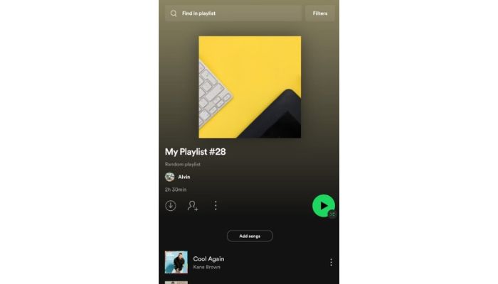 Spotify Account Playlist