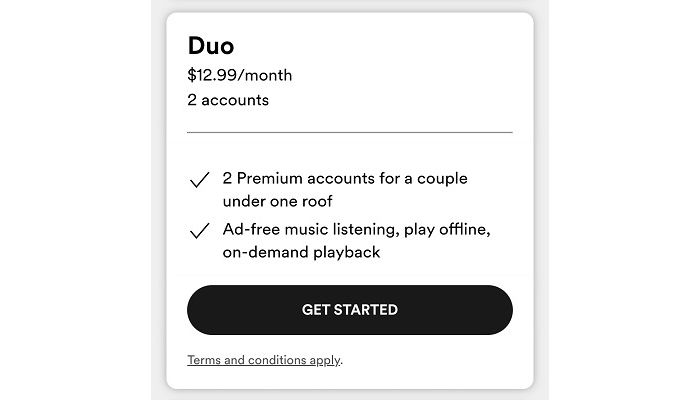 Spotify Duo Plan