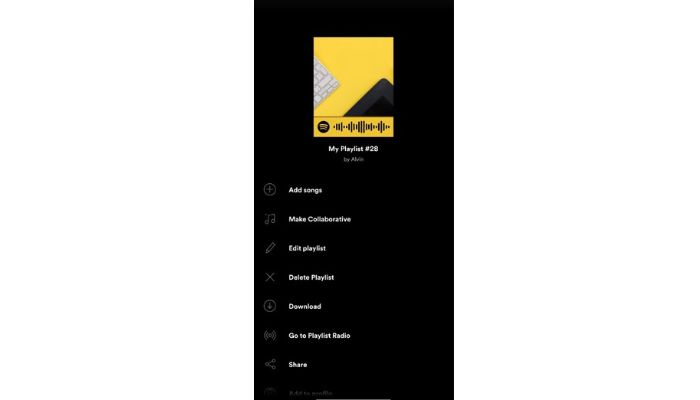 Spotify Edit Playlist