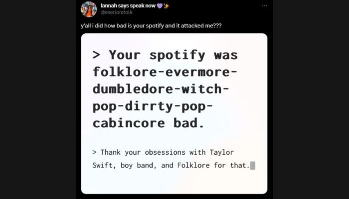 Tweet snapshot