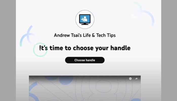 Choose Youtube Handle