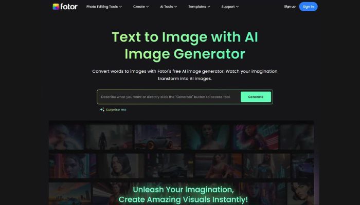 fotor ai image generator