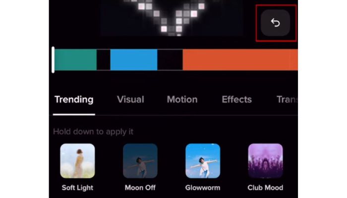 undo effects tiktok
