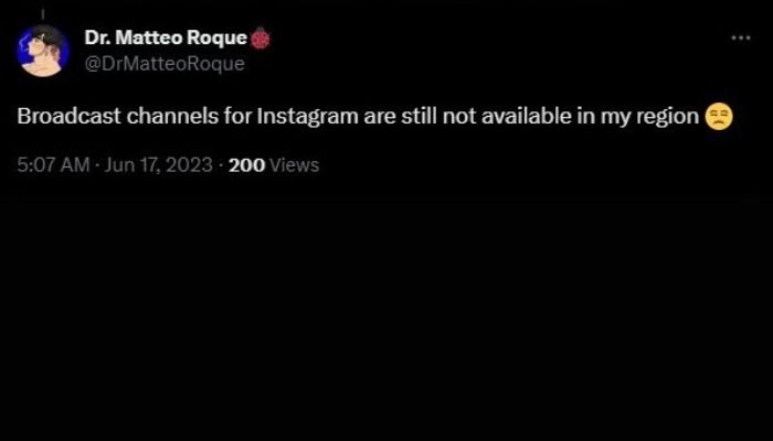 Broadcast channel NA