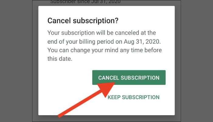 Cancel CBS Android