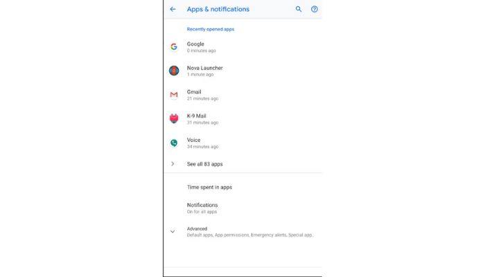 List of Apps