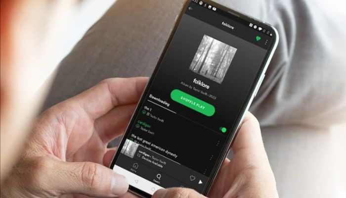 Playing Song on Spotify